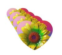 3D Colorful Sunflower Car Air Fresheners Cards Set of 4 Pieces Hanging Scented Cards for Wardrobe Bathroom Car Aromatherapy Tablets Rearview Mirror Pendant Car Fresheners Long Lasting