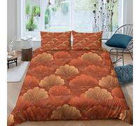 3D Comfortable Microfibre Seashell pattern Comforter Cover Easy Care Bedding Set w/ Pillowcases Vintage ornamental Bedding Quilt Cover All Season Soft Washable for Boys Girls Kids Single（140x200cm）