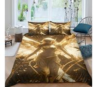 3D Comfy Microfiber Angel wings Quilt Cover Sets All Season Bedding Set w/Pillowcase Fantasy divine art Bed Quilt Cover Easy Care Breathable Machine Washable for Teens Adults Single（135x200cm）