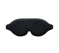 3D Contoured Blackout Sleep Eye Mask Soft Polyester Light Blocking Blindfold with Adjustable Strap Side Sleeper Friendly Travel Rest Mask for Travel