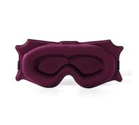 3D Contoured Cup Blindfold Help Sleep Comfort Three Dimensiona Design Eyeshade 99% Blockout for Sleeping, Yoga, Traveling(Rose red)