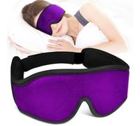 3D Contoured Sleep Mask for 100% Blackout & Zero Pressure | Breathable & Soft Memory Foam Design | Sleep Aid for Travel, Migraine, Night Shift & Deep Rest