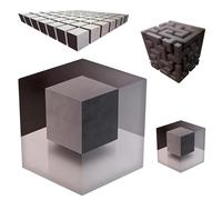 3D Corner Wall Art, Impossible Corners Wall Art That Reshapes Reality 3D Wall Art Optical Illusio, Cube Floating Object Appears to Twist and Shift, Modern Décor (A)