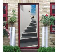 3D Corridor View Mural Sickers Door Sticker Wallpaper Decals Home Decoration Door Stickers for Interior Doors The Doors Vinyl 90 X 210 Cm - Children's Room Boys and Girls Room Door Pho-24297501814015