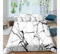 3D Cosy Microfiber Abstract lines Comforter Cover Easy Care Bedding Set w/ Pillowcase Minimalist black white Bedding Quilt Cover All Season Breathable Washable for Bedroom Decor Double（200x200cm）
