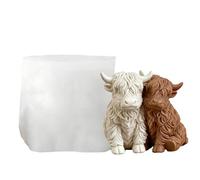 3D Cow Mold - 3D Reusable Silicone Aromatherapy Mould | Animal Casting Mold,for Cute Holiday Birthday Party Weekday Offices Home Room Desk Desktop School Dormitory