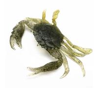 3D Crab Soft Lure 125mm Sea Fishing Bait Artificial Trap PVC Material,Fishing Crab Soft Lure for Beach Boat for Kayak Fishing, 36g(Green)