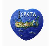 3D Crete Greece Fridge Magnet Travel Souvenir Gift Resin Hand Made Craft Collection