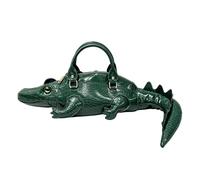 3D Crocodile Top Handle Bags for Women PU Leather Hobo Clutch Purses Should