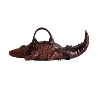 3D Crocodile Top Handle Bags for Women PU Leather Hobo Clutch Purses Should