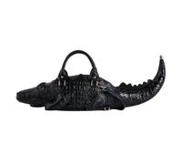 3D Crocodile Top Handle Bags for Women PU Leather Hobo Clutch Purses Should