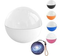 3D Crystal Ball, 2.7in Digital Video and Photo Player Ball, App Transfer Videos and Photos, for Family Moments, Anniversary, Couples, Crystal Globe Photo Gift(White)