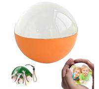 3D Crystal Ball Digital Photo Album, 2.7" Video Display Balls Memory Sphere Personalized LED Photo & Video for Anniversary, Birthday, Wedding (orange,Standard Edition)