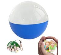 3D Crystal Ball Digital Photo Album, 2.7" Video Display Balls Memory Sphere Personalized LED Photo & Video for Anniversary, Birthday, Wedding (blue,Standard Edition)