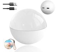 3D Crystal Ball Digital Photo Video Player - Personalized Light-Up Sphere for Memories with Heartbeat Display - Great for Couples and Pets