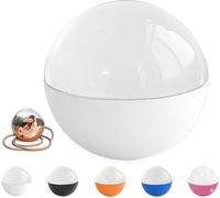 3D Crystal Ball Ultrasound, 2.7in Digital Video And Photo Player Ball,Crystal Globe Photo Gift, Uploadable Personalized Light-Up Sphere, For Anniversary Birthday Wedding,Pets(White)