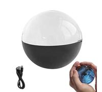 3D Crystal Ball Ultrasound, 2.7in Personalized Digital Photo Video Player, with Electronic Display Sound, Digital Video Display, Personalized Vedio Ball for Couples, Family, Pets(Black)