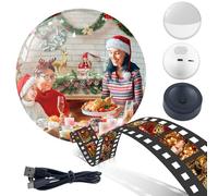 3D Crystal Ball Video Player - 2.7" WiFi Personalized Digital Display - Memory Orb Custom Video Sphere - Christmas Memory Spheres Ultrasound Ornament - DIY Gift for Anniversary, Birthday (White)