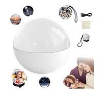 3D Crystal Ball with Digital Display, 2026 New Xmas Memory Sphere Lamp, 3D Ultrasound Crystal Ball Digital Photo Album, Personalized Uploadable Videos & Photos, for Couples,Pets, Memory Gift (white)