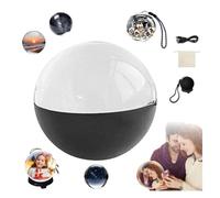3D Crystal Ball with Digital Display, 2026 New Xmas Memory Sphere Lamp, 3D Ultrasound Crystal Ball Digital Photo Album, Personalized Uploadable Videos & Photos, for Couples,Pets, Memory Gift (black)