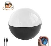 3D Crystal Ball with Digital Display, Personalized LED Memory Sphere with Custom Upload Videos & Photos, Light-Up Gifts for Christmas,Anniversary,Birthday,Wedding Celebrations (black)