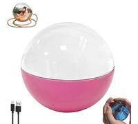 3D Crystal Ball with Digital Display, Personalized LED Memory Sphere with Custom Upload Videos & Photos, Light-Up Gifts for Christmas,Anniversary,Birthday,Wedding Celebrations (pink)
