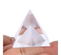3D Crystal Egypt Pyramid Paperweight, Egypt Pyramid Crafts Carving Figurine, Egyptian Ancient Building Model Feng Shui Miniature(clear)