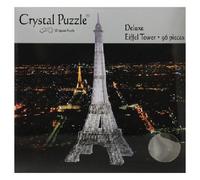 3D Crystal Eiffel Tower Jigsaw Puzzle Black 96 Pieces Black for Ages 14+ and Up