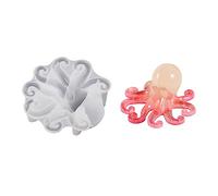 3D Crystal Marine Octopus Ornament Silicone Mold Suitable for Epoxy Resin Jewelry Making Home Decor Octopus Molds for Resin Casting