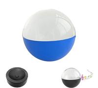 3D Crystal Memory Sphere Video Player, Personalized Memory Orb Christmas Ornament, 180° Wide Angle Video Player Ball with Base for Couples, Pets, Memories, Anniversary, Birthday (Blue,Standard)