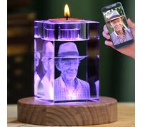 3D Crystal Photo, Christmas Personalized Memorial Gifts for Dad, Mom,Husband,Women,Men,Personalized Anniversary,Birthday Gift,Custom Photo Gifts