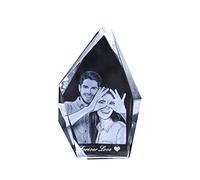 3D Crystal Photo Cube - Unique Personalized Text Art Decor Gift Keepsake for Men Women (Style-3)