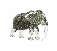 3D Crystal Puzzle，Crystal Puzzle Brainteasers for Puzzlers Ages 16 and Up (Elephant-Grey)