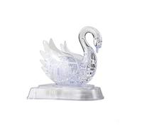 3D Crystal Puzzle，Crystal Puzzle Brainteasers for Puzzlers Ages 16 and Up (swan-Transparent)