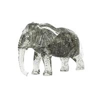 3D Crystal Puzzle Jigsaw DIY Elephant Model Blocks Office Desk Toy Gray