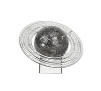 3D Crystal Puzzle Saturn Assembly Brain Teaser Translucent DIY Puzzle for Kids and Adults to Challenge Intelligence and Creativity (Grey)