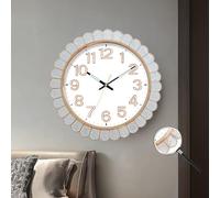 3D Crystal Wall Clock,Large Mordern Art Deco Mid Century Wall Clock Sparkling Bling Diamond-Studded Silver Wall Clock Wall Decor For Living Room Kitchen Office(C)