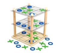 3D Cube Game, Logic Training Board Game for Children & Adults, 3-Layer Stackable Design with Clear Instructions, Improves Strategic Planning, for Weekend Family Time, Travel Play
