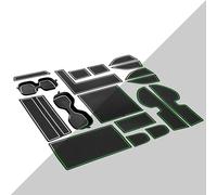 3D Cup Holder Insert Liners for Honda CRV Accessories 2023 2024 2025 2026 Center Console Door Pocket Slot Mats Non-Slip Anti Dust Pad Premium Custom Interior for Honda CR-V 18Pcs(White, Glow in Dark)