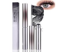 3D Curling Lengthening Mascara With Waterproof Tubing Formula - Smudge-Proof Black Mascara For Defined Lashes, Quick-Drying Lightweight & Clump-Free Application With Thin Wand Brush