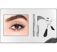 3d Curling Metal Wand Mascara-Waterproof & Long-Lasting, Ultimate Mascara For Lengthening And Curling, Black Washable Brushless Metal Natural Wand Mascaras, Smudge-Proof No Flaking Tint (1 Set)