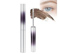 3D Curling Waterproof Iron Wand Mascara - Brushless Metal Wand for Lengthening & Volumising Lashes, Long-Lasting Smudge-Proof Black Makeup for Sensitive Eyes & Daily Beauty Routine (Caramel Brown)