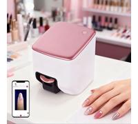 3D Customizable Nail Art Painting Machine,4800 Dpi Print Clarity Nail Printer,Smart Nail Edge Detectio,for Nail Studio/Nail Lovers/Manicurist