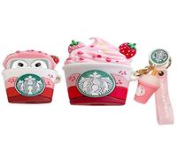 3D Cute Funny Cool Kawaii Fashion Ice Cream Cup for AirPods 3rd Generation Case [2021] Charging Case Pink (Red Strawberry)