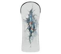 3d Cute Gnome Golf Club Head Covers Premium Leather Headcovers with Number Tags for Driver, Woods and Hybrid