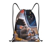 3D Cute Guinea Pig Sports String Backpack Stylish Drawstring Pe Bags Scratch Sport Bag String For Sport Trainer Holidays 39X46Cm