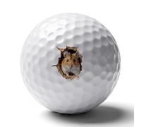 3D Cute Hamster Novelty Golf Balls Funny Elastic Golfs Training Ball Outdoor Sports Goods