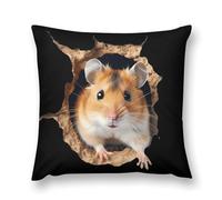 3D Cute Hamster Novelty Throw Pillowcases Pillow Cover 18 "x18 "