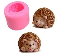 3D Cute Hedgehog Soap Mold Craft Art Silicone Soap Mold DIY Handmade Candle Mold Chocolate Plaster of Paris Mould