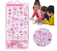 3D Cute Stickers,3D Sticker Set with Cute Pink Bunny Designs,Adorable Cartoon Mini Sticker for Adult,3D Stickers,Puffy Stickers,Cute Animal Stickers,Cute Stickers,Mini Stickers,Cartoon Stickers